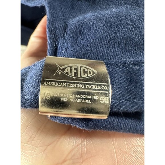 Aftco Fishing Tackle Hat SnapBack Shark Blue Outdoors Baseball Cap - Picture 4 of 5